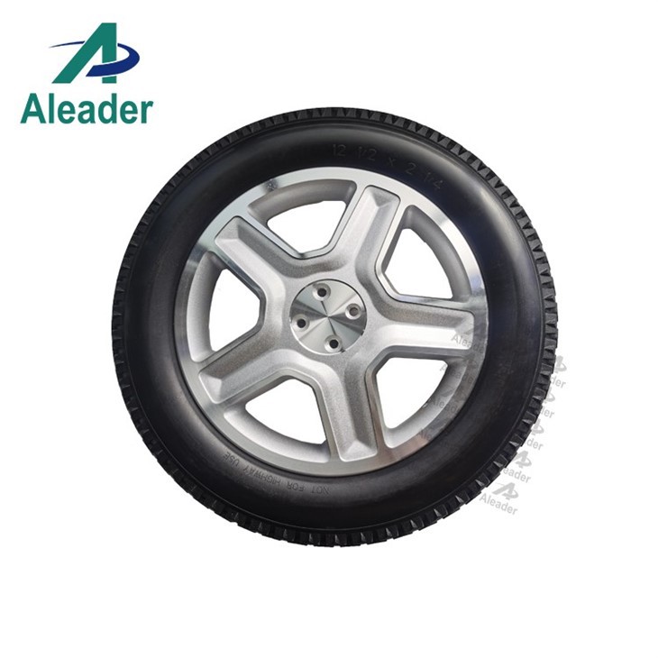 Solid Rubber Tyres And Wheels For Wheelchair 12.5 Inch