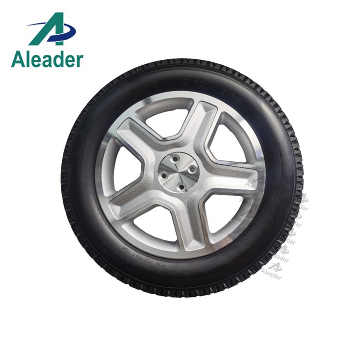 Solid Rubber Tyres And Wheels For Wheelchair 12.5 Inch